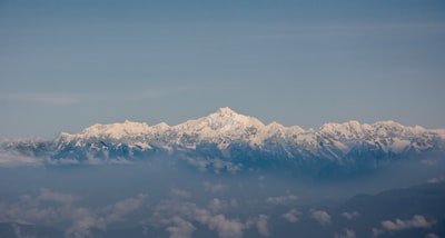 白昼雪山摄影